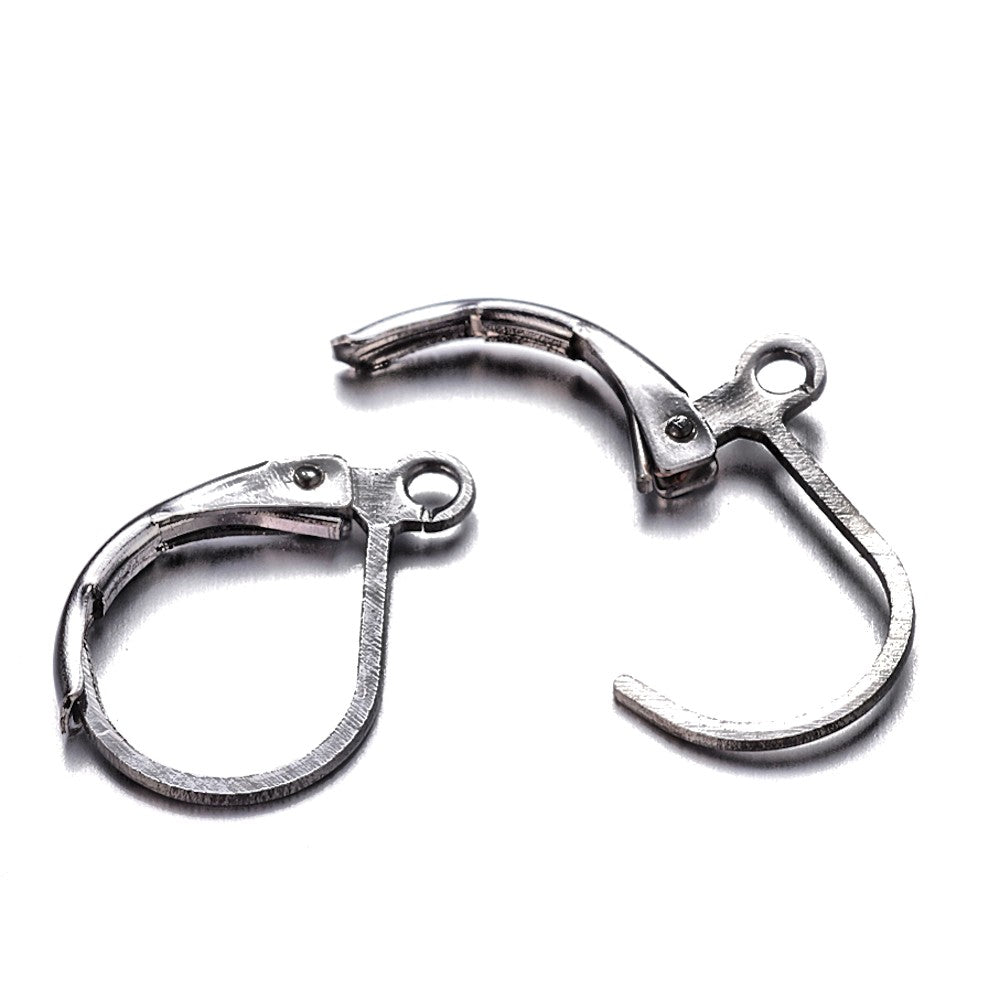 Support boucles d'oreilles dormeuses 15 x 10 mm (10 pièces)