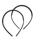 Serre-tête Noir Uni BOBEINI – 2,5 Cm De Large – Anti-glisse Avec Peigne Intégré – Pour Cheveux Tenus à L'écart Du Visage - 4