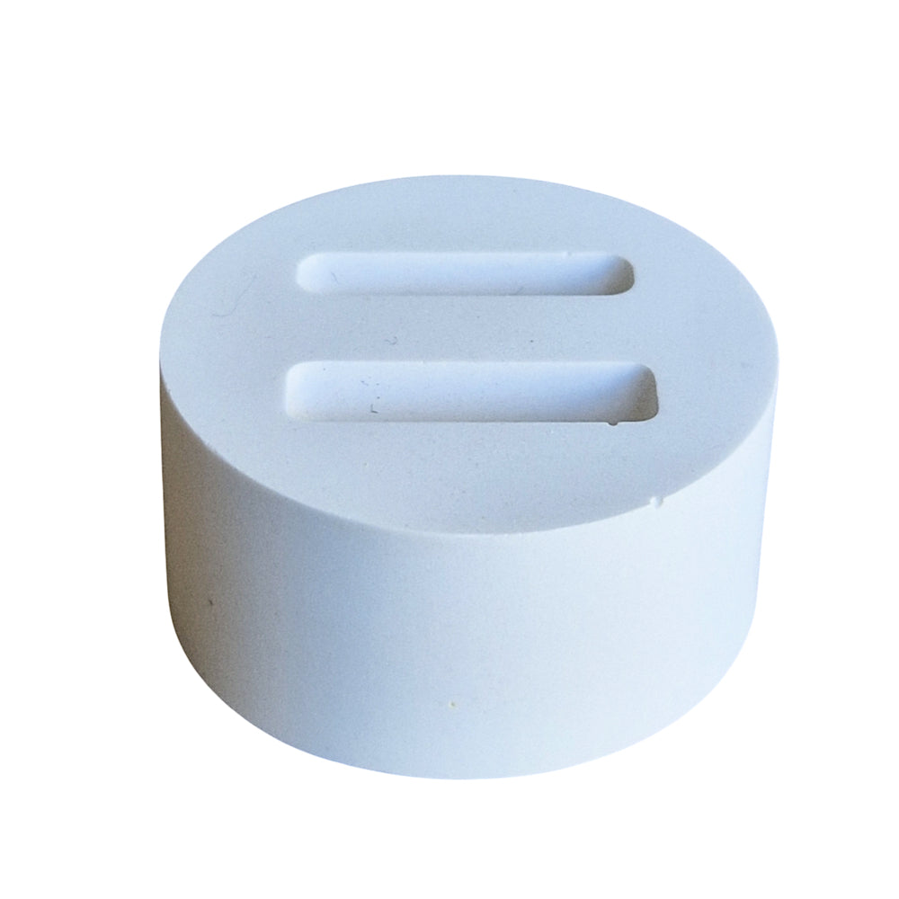 Porte-bague artisanal en plâtre céramique pour 2 bagues