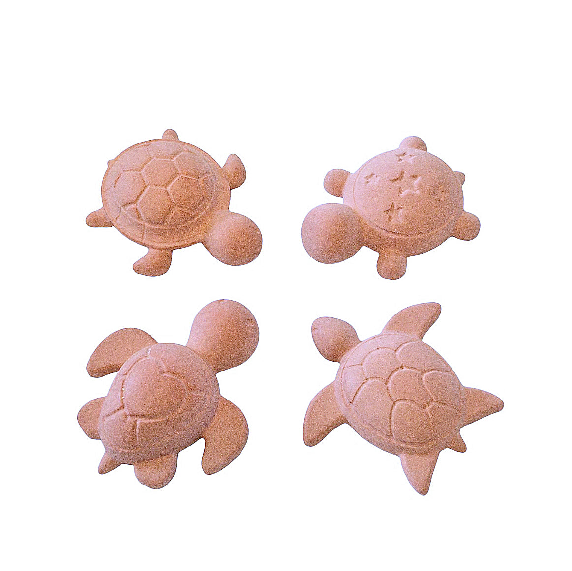 🐢 Lot de 4 diffuseurs de parfum – Tortues en plâtre céramique Fabrication française • Création artisanale