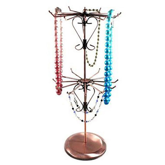 Presentoir collier et sautoirs manège bijoux métal H47cm