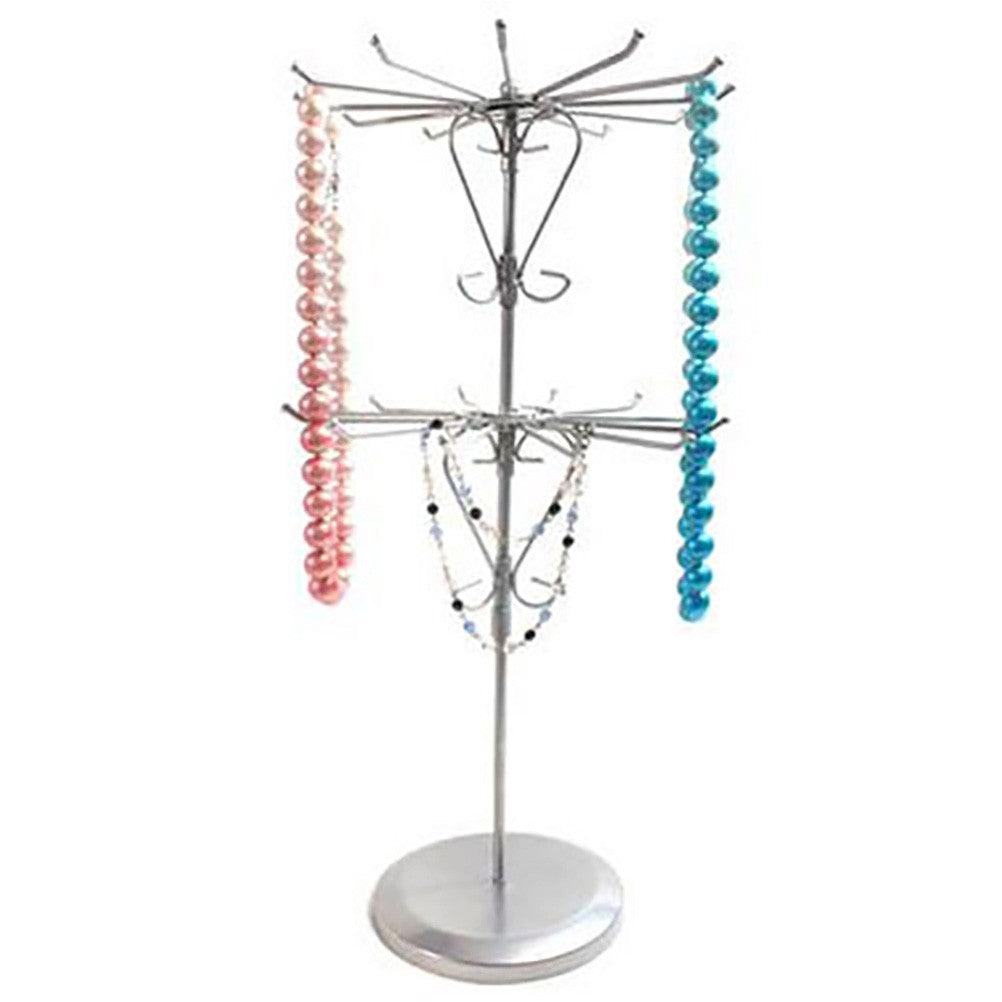 Presentoir collier et sautoirs manège bijoux métal H47cm