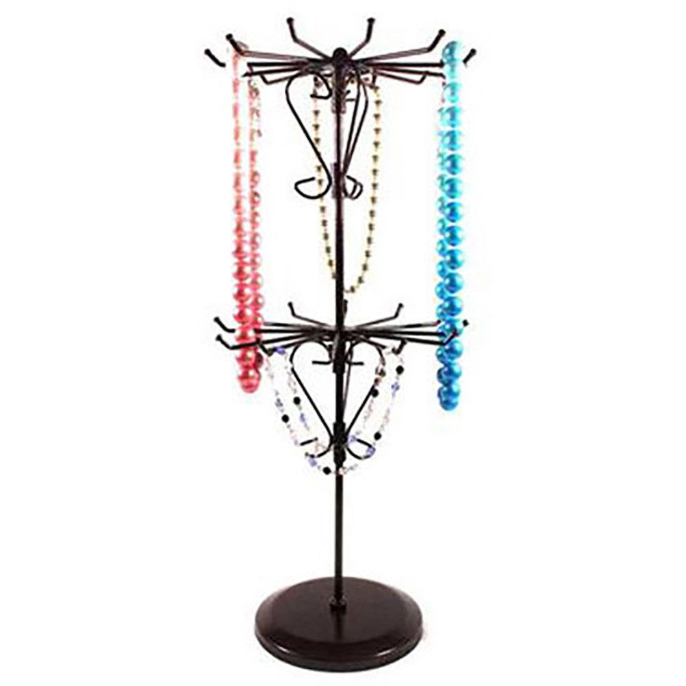 Presentoir collier et sautoirs manège bijoux métal H47cm