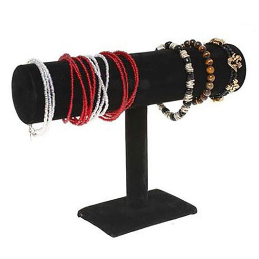 Jonc porte bracelet montres en velours à 1 rang