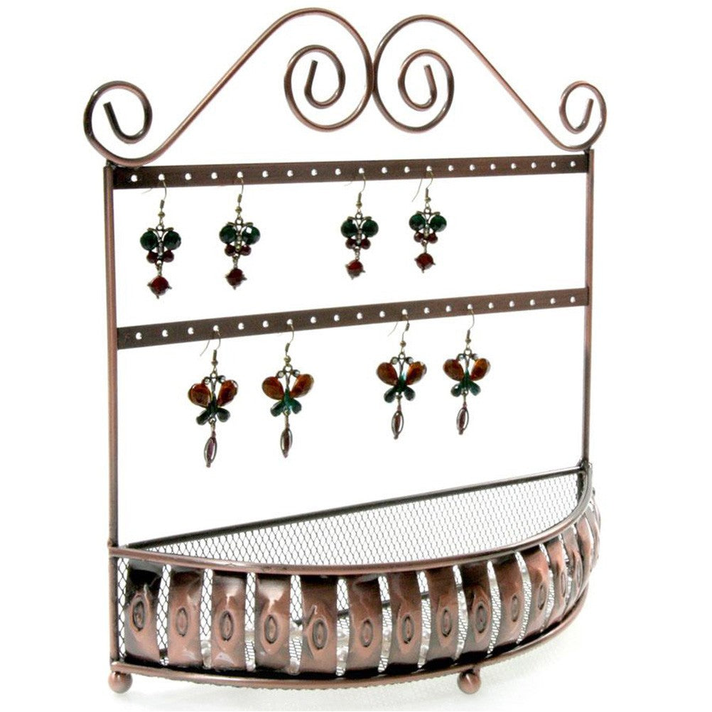 Porte boucle d'oreille et porte bijoux Panier (20 paires)