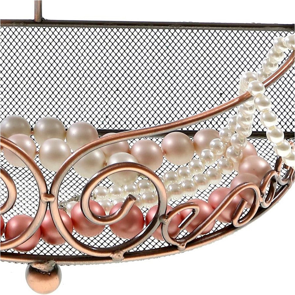 Porte bijoux cadre mixte Corbeille Baroque avec panier