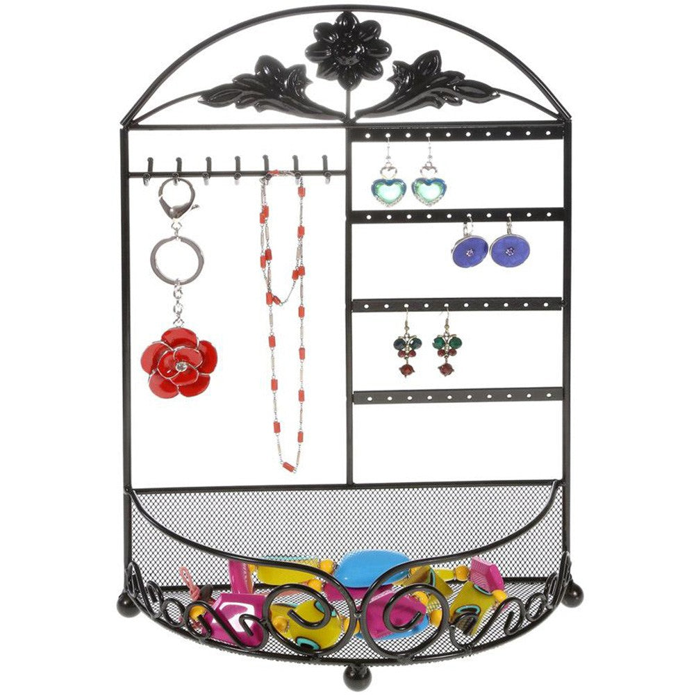 Porte bijoux cadre mixte Corbeille Baroque avec panier