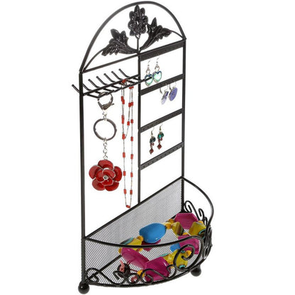 Porte bijoux cadre mixte Corbeille Baroque avec panier