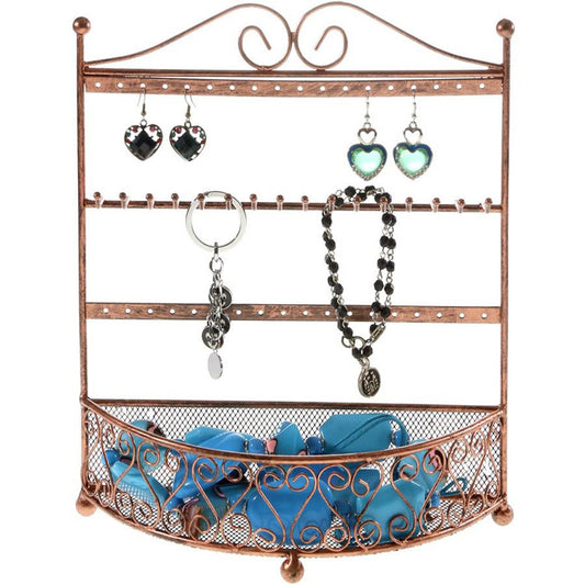 Porte bijoux cadre mixte Corbeille avec panier.
