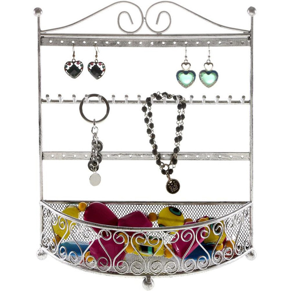 Porte bijoux cadre mixte Corbeille avec panier.