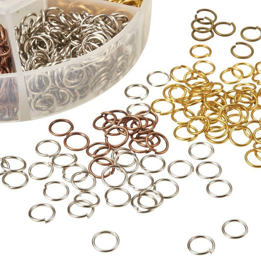 Boîte d'anneaux de jonction 5x0.7mm en laiton