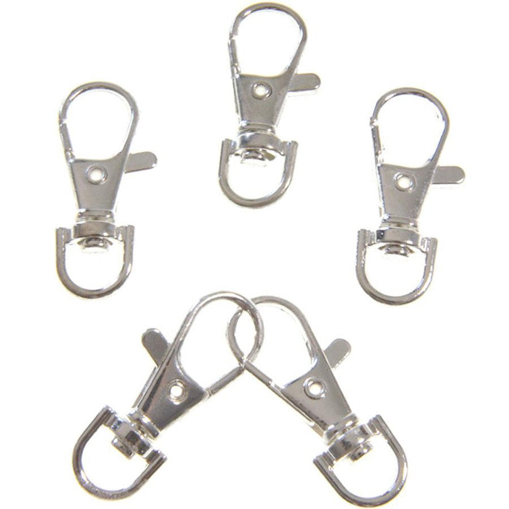 Mousqueton porte clé rotatif 35 mm (5 pièces)