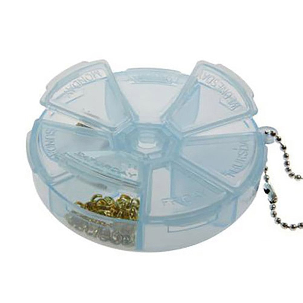 Boite de rangement plastique ronde 7 compartiments