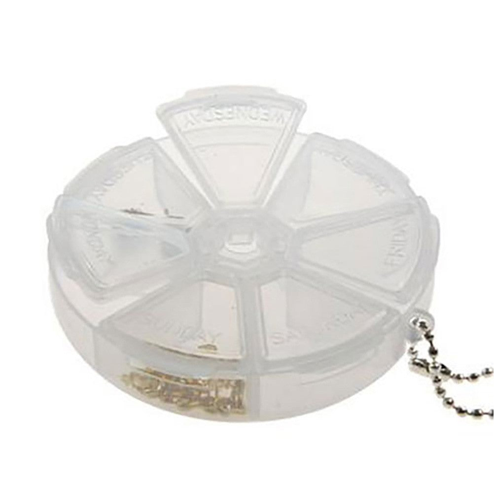 Boite de rangement plastique ronde 7 compartiments