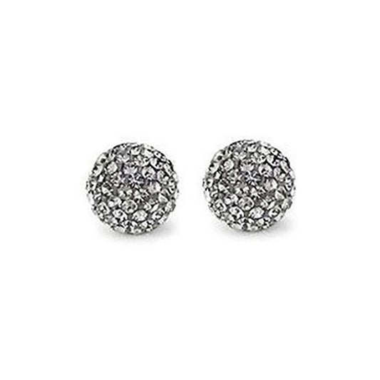 Perles rondes polymère avec strass 10mm (5 pièces)