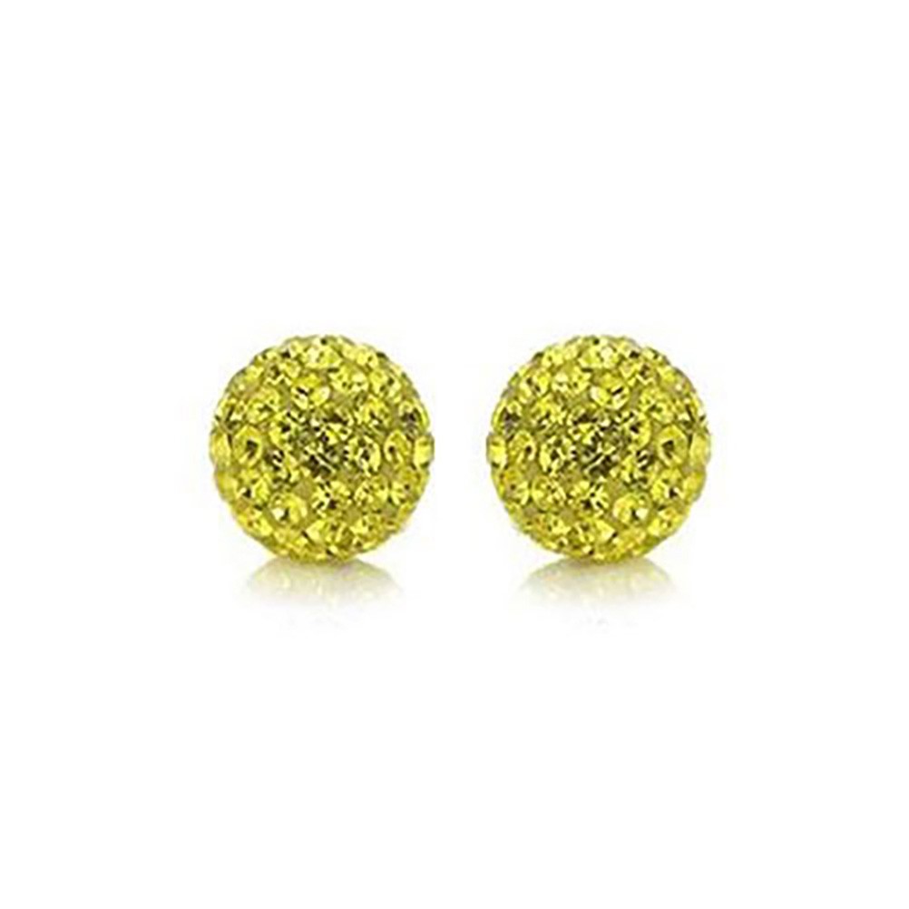 Perles rondes polymère avec strass 10mm (5 pièces)