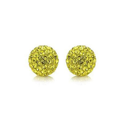 Perles rondes polymère avec strass 10mm (5 pièces)