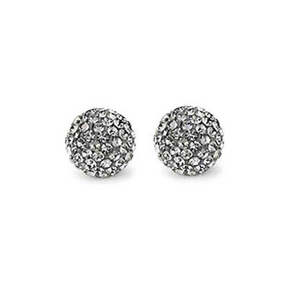 Perles rondes polymère avec strass 10mm (5 pièces)
