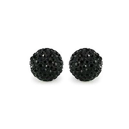 Perles rondes polymère avec strass 10mm (5 pièces)
