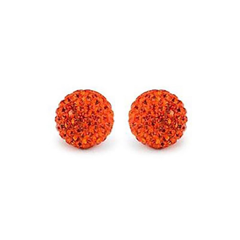 Perles rondes polymère avec strass 10mm (5 pièces)