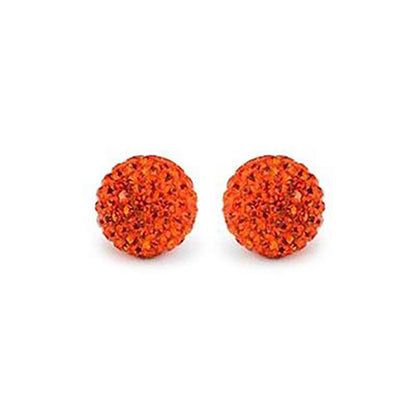 Perles rondes polymère avec strass 10mm (5 pièces)