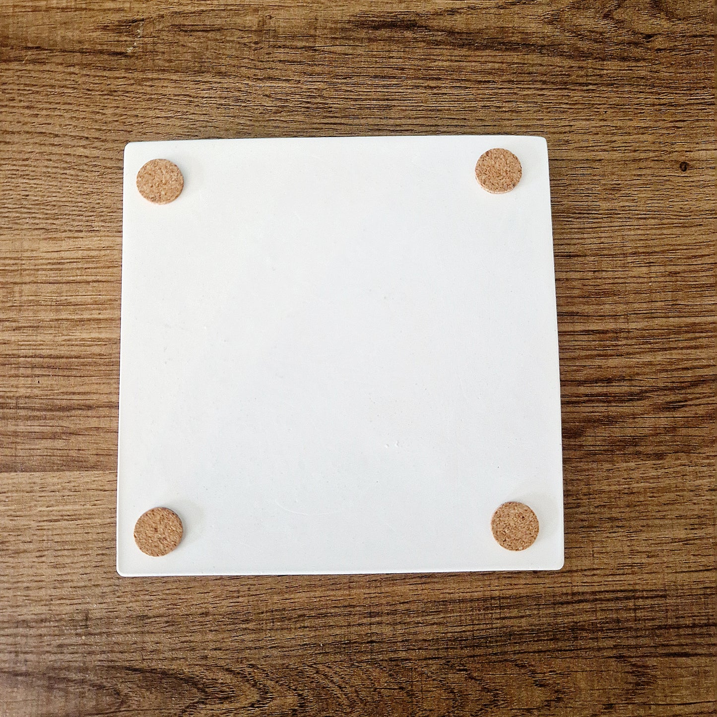 Plateau Vide-Poche Carré en Plâtre Céramique – Vide Poche Multi Bijoux Artisanal & Élégant