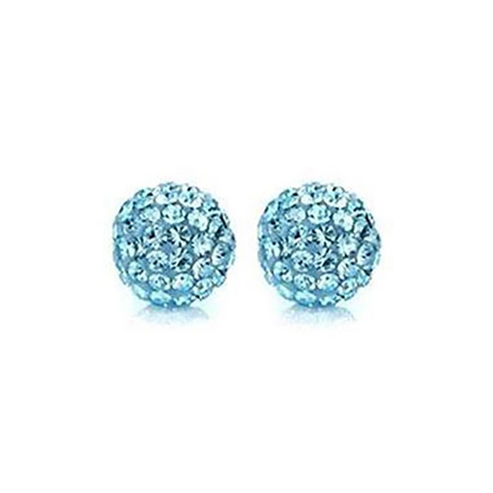 Perles shamballa rondes 50 strass en cristal 8 mm (5 pièces)