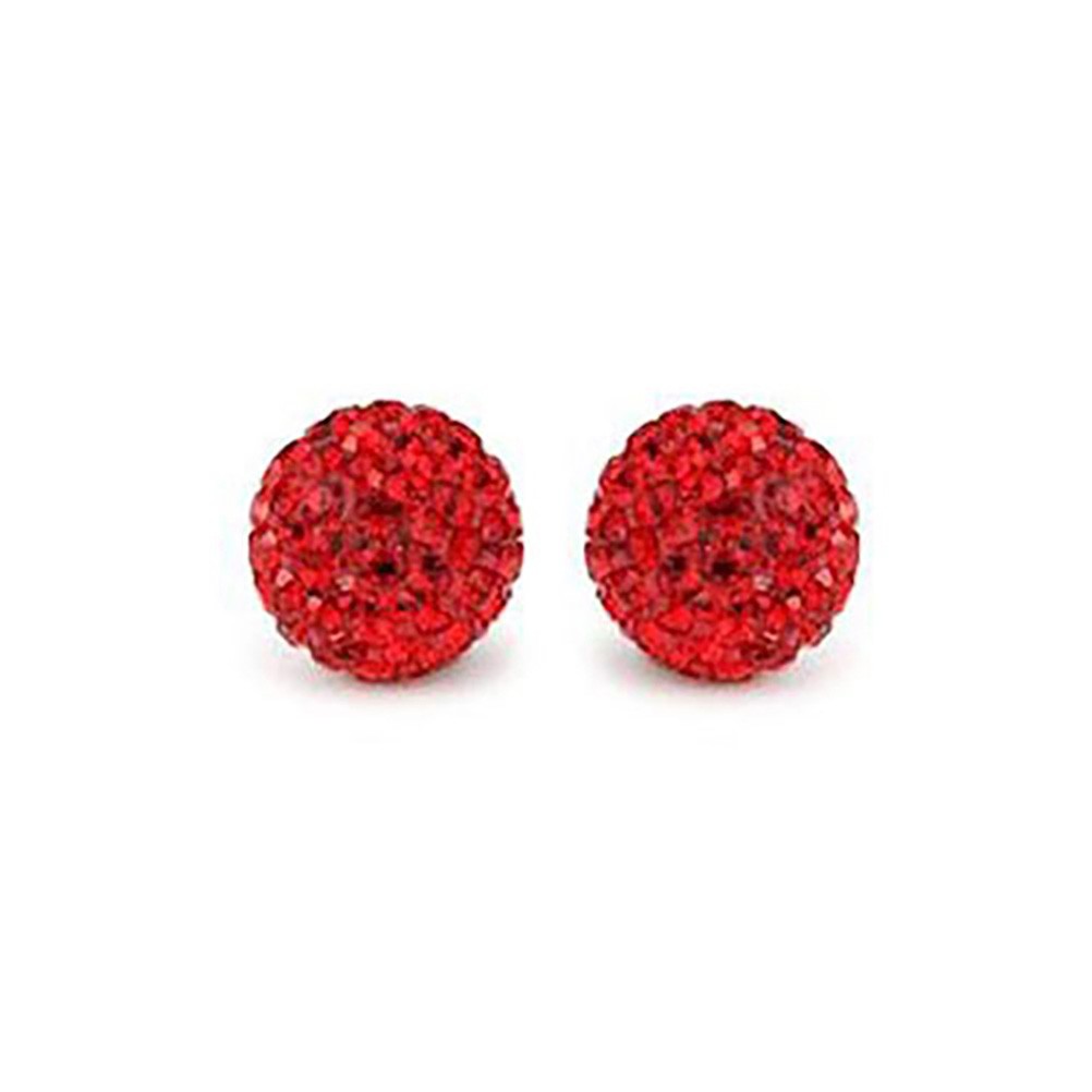 Perles shamballa rondes 50 strass en cristal 8 mm (5 pièces)