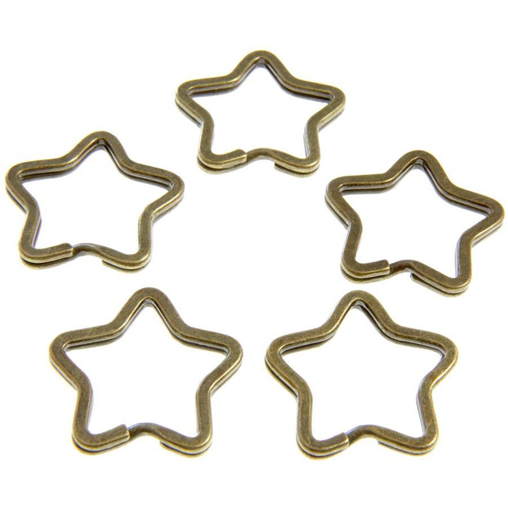Anneaux porte clé Etoile (5 pièces)
