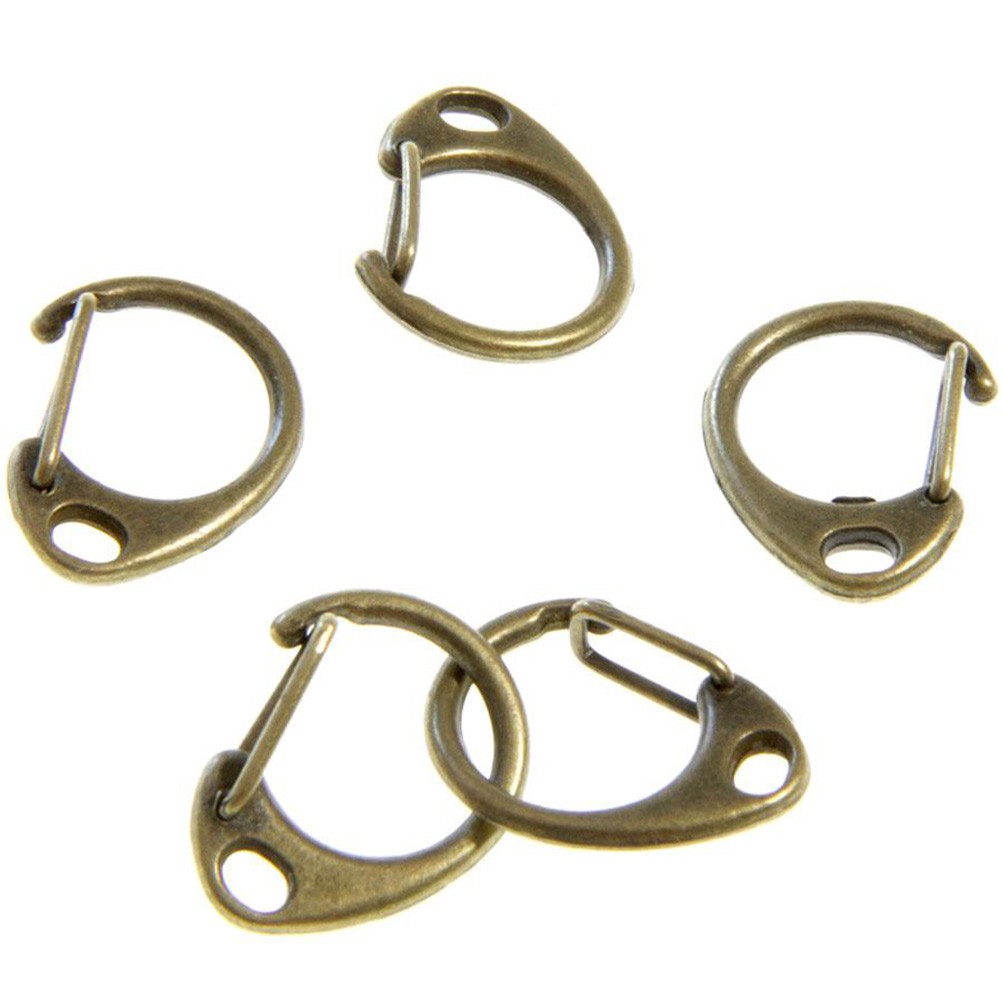 Mousqueton anneau porte clé (5 pièces)