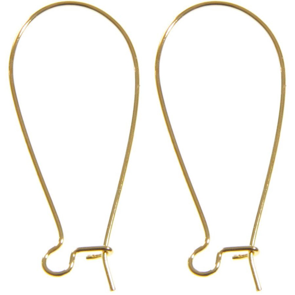 Attache boucle d'oreille crochet 38 mm (50 pièces)