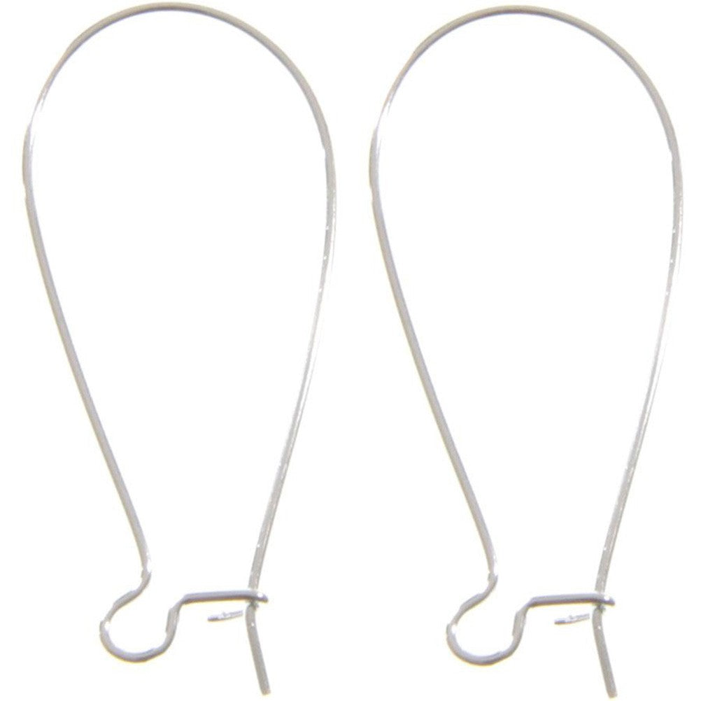 Attache boucle d'oreille crochet 38 mm (50 pièces)