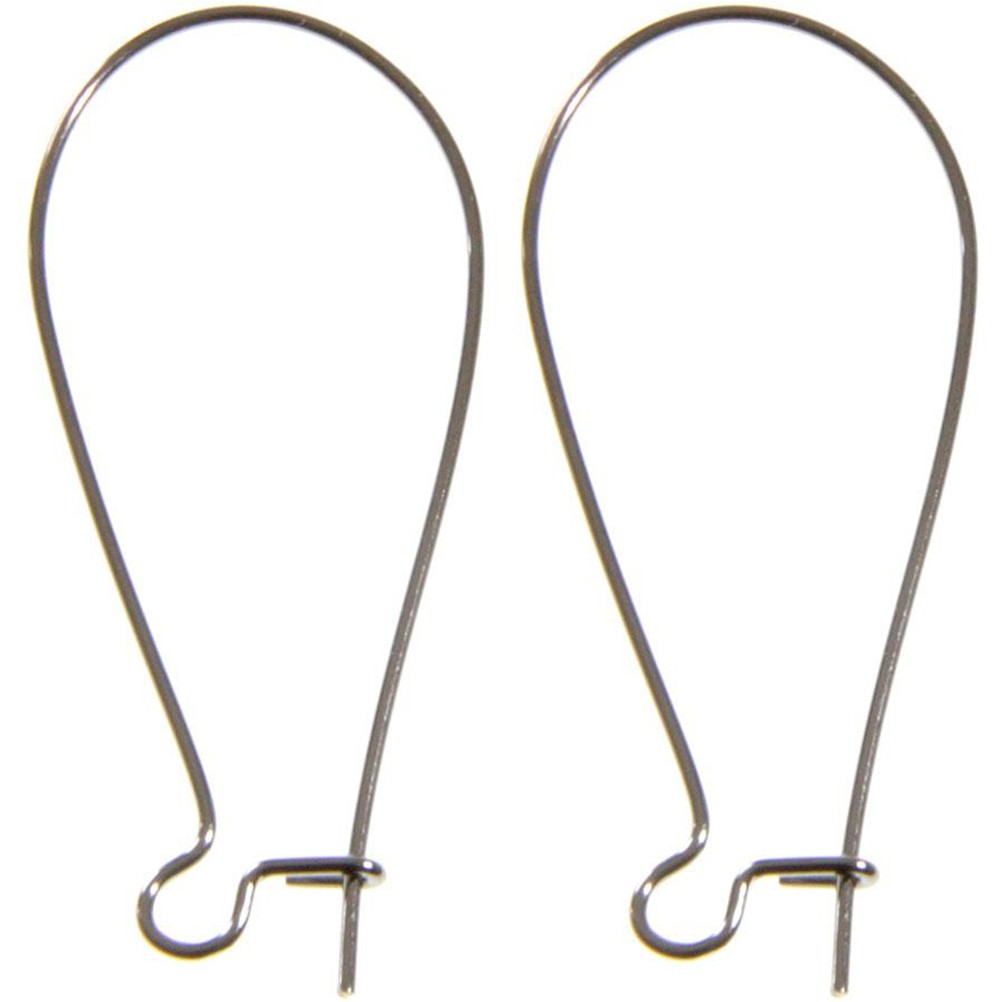 Attache boucle d'oreille crochet 38 mm (50 pièces)