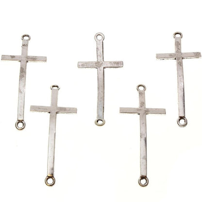 Connecteurs bracelets Croix (5 pièces)