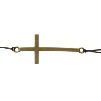 Connecteurs bracelets Croix (5 pièces)