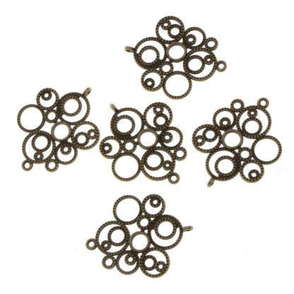 Connecteurs bijoux Bulles (5 pièces)