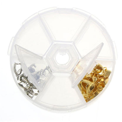 Boite de rangement perles accessoires bijoux 6 compartiments