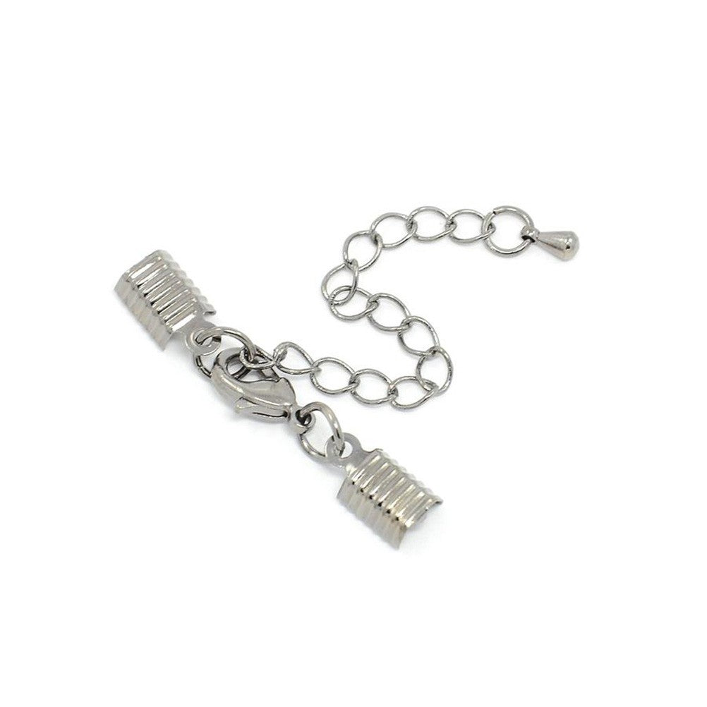 Kit fermeture bracelet collier ruban cordon 50 mm (5 pièces)