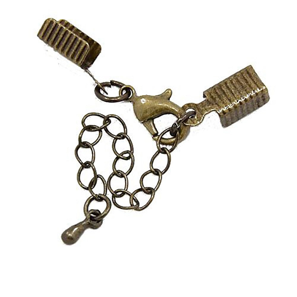 Kit fermeture bracelet collier ruban cordon 50 mm (5 pièces)