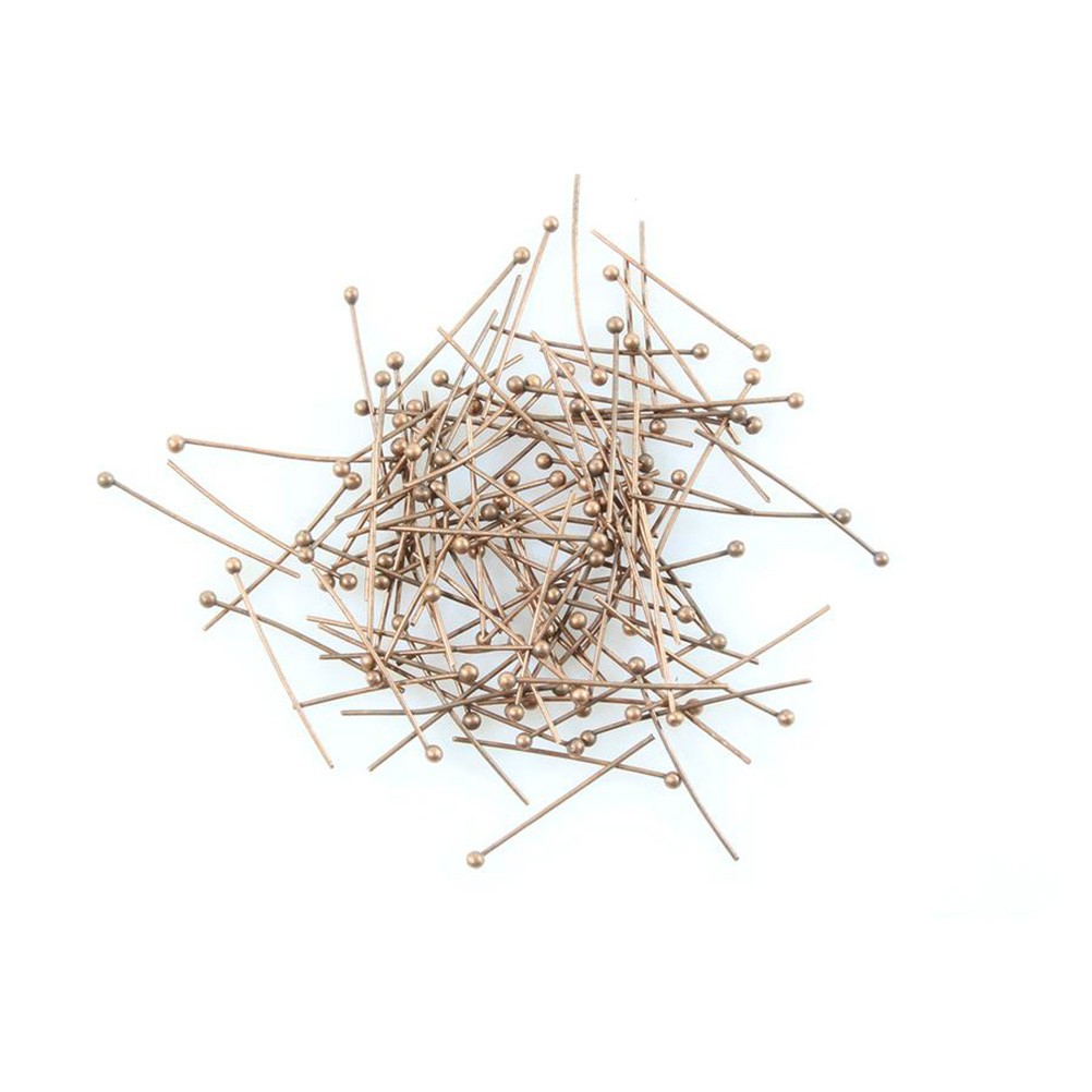 Tige clou bijoux à bout rond 20 mm (100 pièces)