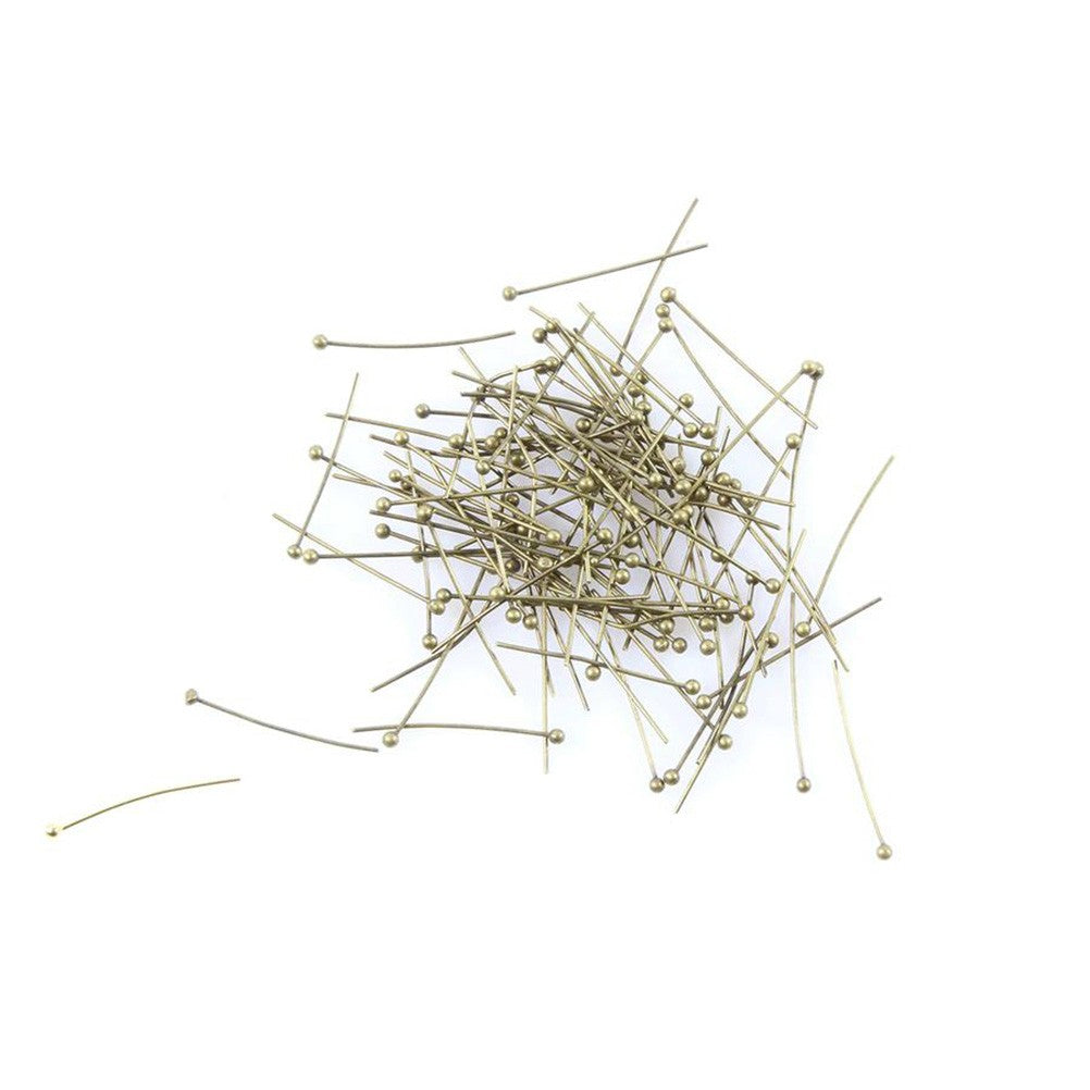 Tige clou bijoux à bout rond 20 mm (100 pièces)