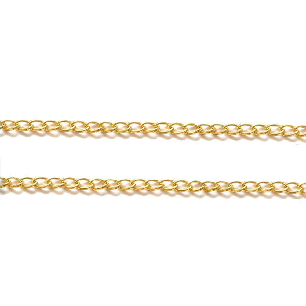 Chaine à mailles cheval 9 x 5 mm (1 mètre)