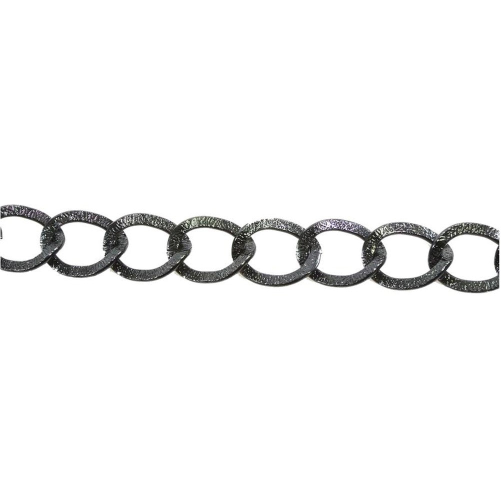Chaine bijoux grandes mailles cheval 20 x 12 mm (1 mètre)