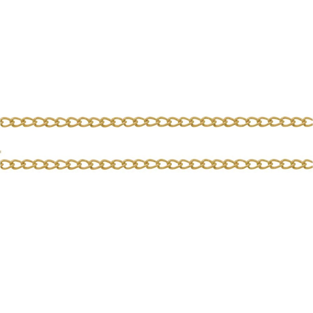 Chaine bijoux petites mailles cheval 2 x 1 mm (1 mètre)