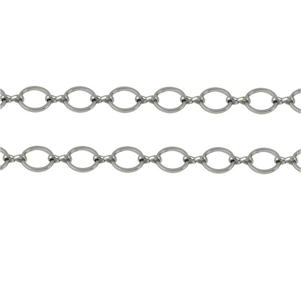 Chaine bijoux mailles moyennes 10 x 10 mm (1 mètre)