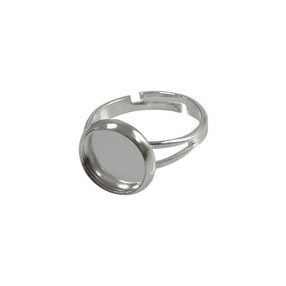Support bague Moderno pour cabochon 12mm (5 pièces)