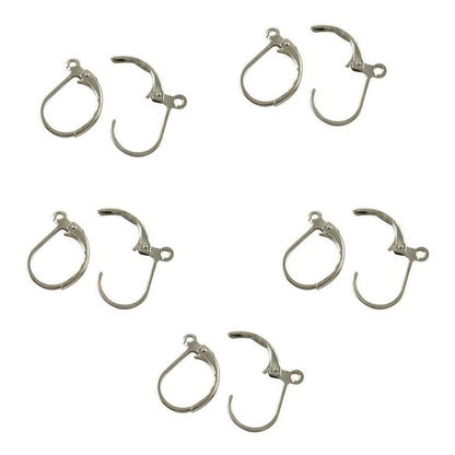 Support boucles d'oreilles dormeuses 15 x 10 mm (10 pièces)