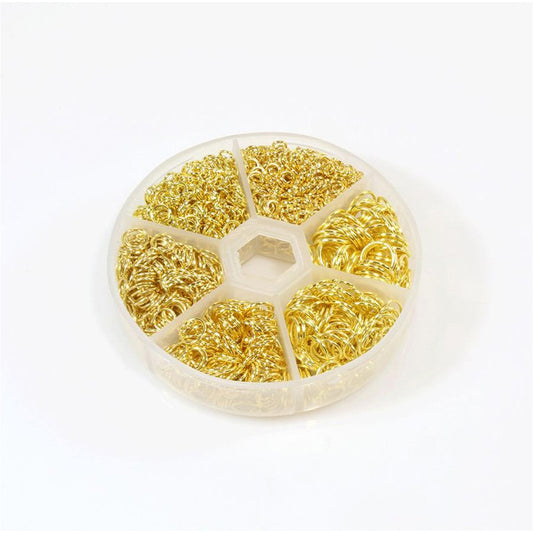 Kit anneaux de jonction fer dimensions variées (1530 pièces)