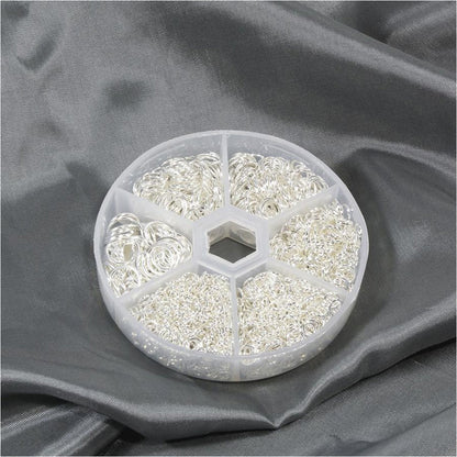 Kit anneaux de jonction fer dimensions variées (1530 pièces)