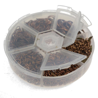 Kit anneaux de jonction fer dimensions variées (1530 pièces)